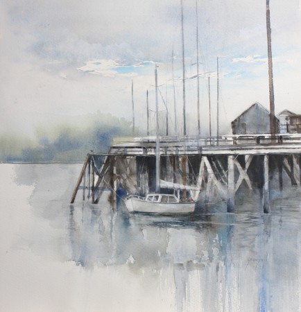 Port Rhu à Douarnenez 73x73cm